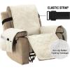 imageHVERSAILTEX Thick Velvet Loveseat Cover Soft Couch Cover for 2 Cushion Cover Washable Furniture Protector for Dogs NonSlip Sofa Slipcover Fit Sitting Width Up to 54quotLoveseat LodenIvory
