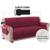 imageHVERSAILTEX Thick Velvet Loveseat Cover Soft Couch Cover for 2 Cushion Cover Washable Furniture Protector for Dogs NonSlip Sofa Slipcover Fit Sitting Width Up to 54quotLoveseat LodenBurgundy