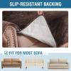 imageHVERSAILTEX Thick Velvet Loveseat Cover Soft Couch Cover for 2 Cushion Cover Washable Furniture Protector for Dogs NonSlip Sofa Slipcover Fit Sitting Width Up to 54quotLoveseat LodenBrown