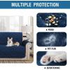 imageHVERSAILTEX Thick Velvet Loveseat Cover Soft Couch Cover for 2 Cushion Cover Washable Furniture Protector for Dogs NonSlip Sofa Slipcover Fit Sitting Width Up to 54quotLoveseat LodenNavy