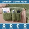 imageHVERSAILTEX Thick Velvet Loveseat Cover Soft Couch Cover for 2 Cushion Cover Washable Furniture Protector for Dogs NonSlip Sofa Slipcover Fit Sitting Width Up to 54quotLoveseat LodenLoden