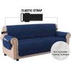 imageHVERSAILTEX Thick Velvet Loveseat Cover Soft Couch Cover for 2 Cushion Cover Washable Furniture Protector for Dogs NonSlip Sofa Slipcover Fit Sitting Width Up to 54quotLoveseat LodenNavy