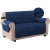 imageHVERSAILTEX Thick Velvet Loveseat Cover Soft Couch Cover for 2 Cushion Cover Washable Furniture Protector for Dogs NonSlip Sofa Slipcover Fit Sitting Width Up to 54quotLoveseat LodenNavy