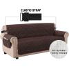 imageHVERSAILTEX Thick Velvet Loveseat Cover Soft Couch Cover for 2 Cushion Cover Washable Furniture Protector for Dogs NonSlip Sofa Slipcover Fit Sitting Width Up to 54quotLoveseat LodenBrown