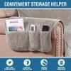 imageHVERSAILTEX Thick Velvet Loveseat Cover Soft Couch Cover for 2 Cushion Cover Washable Furniture Protector for Dogs NonSlip Sofa Slipcover Fit Sitting Width Up to 54quotLoveseat LodenTaupe