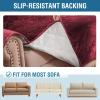 imageHVERSAILTEX Thick Velvet Loveseat Cover Soft Couch Cover for 2 Cushion Cover Washable Furniture Protector for Dogs NonSlip Sofa Slipcover Fit Sitting Width Up to 54quotLoveseat LodenBurgundy