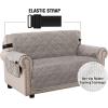imageHVERSAILTEX Thick Velvet Loveseat Cover Soft Couch Cover for 2 Cushion Cover Washable Furniture Protector for Dogs NonSlip Sofa Slipcover Fit Sitting Width Up to 54quotLoveseat LodenTaupe