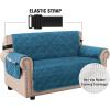 imageHVERSAILTEX Thick Velvet Loveseat Cover Soft Couch Cover for 2 Cushion Cover Washable Furniture Protector for Dogs NonSlip Sofa Slipcover Fit Sitting Width Up to 54quotLoveseat LodenPeacock Blue