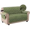 imageHVERSAILTEX Thick Velvet Loveseat Cover Soft Couch Cover for 2 Cushion Cover Washable Furniture Protector for Dogs NonSlip Sofa Slipcover Fit Sitting Width Up to 54quotLoveseat LodenLoden