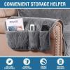 imageHVERSAILTEX Thick Velvet Loveseat Cover Soft Couch Cover for 2 Cushion Cover Washable Furniture Protector for Dogs NonSlip Sofa Slipcover Fit Sitting Width Up to 54quotLoveseat LodenGrey