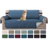 imageHVERSAILTEX Loveseat Couch Cover Reversible Couch Covers for 2 Cushion Couch Water Resistant Furniture Protector Cover with Elastic Strap for Pets KidsLoveseat GreyBeigeDark BlueBeige