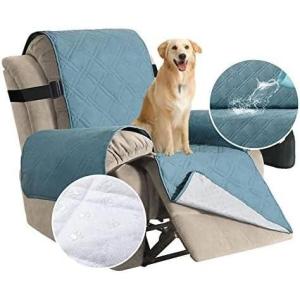 imageHVERSAILTEX 100 Waterproof Furniture Protector for Recliner Sofa Cover for Leather Sofa NonSlip Protector for Recliner Chair Cover Protect from Pets KidsSmoke Blue
