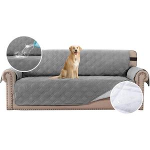imageHVERSAILTEX 100 Waterproof Sofa Slipcover Washable Armchair Cover NonSlip Furniture Protector for Living Room Couch Cover for Pets Chair Cover with Puppy Paw Silicone Backing Armchair BlackDove