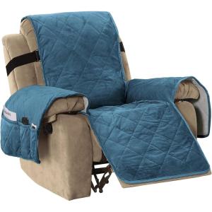 imageHVERSAILTEX Thick Velvet Loveseat Cover Soft Couch Cover for 2 Cushion Cover Washable Furniture Protector for Dogs NonSlip Sofa Slipcover Fit Sitting Width Up to 54quotLoveseat LodenPeacock Blue