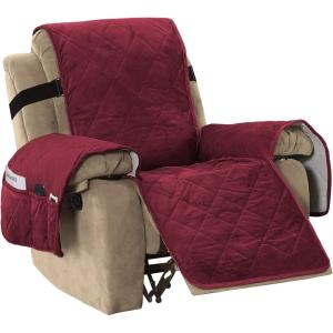 imageHVERSAILTEX Thick Velvet Loveseat Cover Soft Couch Cover for 2 Cushion Cover Washable Furniture Protector for Dogs NonSlip Sofa Slipcover Fit Sitting Width Up to 54quotLoveseat LodenBurgundy