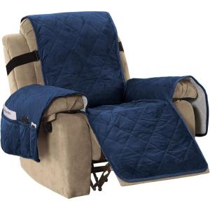 imageHVERSAILTEX Thick Velvet Loveseat Cover Soft Couch Cover for 2 Cushion Cover Washable Furniture Protector for Dogs NonSlip Sofa Slipcover Fit Sitting Width Up to 54quotLoveseat LodenNavy