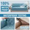 imageHVERSAILTEX 100 Waterproof Loveseat Covers for 2 Cushion Couch Modern Sofa Covers Waterproof and Washable Thick Soft Couch Cover for Dogs with Elastic Straps Loveseat GreyBeigeSmoke BlueBeige