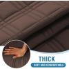 imageHVERSAILTEX 100 Waterproof Loveseat Covers for 2 Cushion Couch Modern Sofa Covers Waterproof and Washable Thick Soft Couch Cover for Dogs with Elastic Straps Loveseat GreyBeigeBrownBeige
