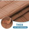 imageHVERSAILTEX 100 Waterproof Loveseat Covers for 2 Cushion Couch Modern Sofa Covers Waterproof and Washable Thick Soft Couch Cover for Dogs with Elastic Straps Loveseat GreyBeigeTerracottaBeige