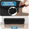 imageHVERSAILTEX 100 Waterproof Loveseat Covers for 2 Cushion Couch Modern Sofa Covers Waterproof and Washable Thick Soft Couch Cover for Dogs with Elastic Straps Loveseat GreyBeigeBlackBeige