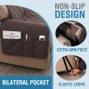 imageHVERSAILTEX 100 Waterproof Loveseat Covers for 2 Cushion Couch Modern Sofa Covers Waterproof and Washable Thick Soft Couch Cover for Dogs with Elastic Straps Loveseat GreyBeigeChocolateBeige