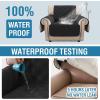 imageHVERSAILTEX 100 Waterproof Loveseat Covers for 2 Cushion Couch Modern Sofa Covers Waterproof and Washable Thick Soft Couch Cover for Dogs with Elastic Straps Loveseat GreyBeigeBlackBeige