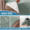 imageHVERSAILTEX 100 Waterproof Loveseat Covers for 2 Cushion Couch Modern Sofa Covers Waterproof and Washable Thick Soft Couch Cover for Dogs with Elastic Straps Loveseat GreyBeigeLily PadBeige
