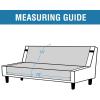 imageHVERSAILTEX 100 Waterproof Loveseat Covers for 2 Cushion Couch Modern Sofa Covers Waterproof and Washable Thick Soft Couch Cover for Dogs with Elastic Straps Loveseat GreyBeigeBrownBeige