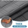 imageHVERSAILTEX 100 Waterproof Loveseat Covers for 2 Cushion Couch Modern Sofa Covers Waterproof and Washable Thick Soft Couch Cover for Dogs with Elastic Straps Loveseat GreyBeigeGreyBeige