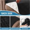 imageHVERSAILTEX 100 Waterproof Loveseat Covers for 2 Cushion Couch Modern Sofa Covers Waterproof and Washable Thick Soft Couch Cover for Dogs with Elastic Straps Loveseat GreyBeigeBlackBeige