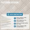 imageHVERSAILTEX 100 Waterproof Loveseat Covers for 2 Cushion Couch Modern Sofa Covers Waterproof and Washable Thick Soft Couch Cover for Dogs with Elastic Straps Loveseat GreyBeigeFrench OakBeige