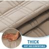 imageHVERSAILTEX 100 Waterproof Loveseat Covers for 2 Cushion Couch Modern Sofa Covers Waterproof and Washable Thick Soft Couch Cover for Dogs with Elastic Straps Loveseat GreyBeigeTaupeBeige
