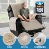 imageHVERSAILTEX 100 Waterproof Power Lift Recliner Chair Cover NonSlip Electric Reclining Cover for Recliner Chair Washable Power Lift Recliner Cover Stay in Place Ideal Furniture Protector GrayPale Oak