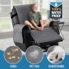 imageHVERSAILTEX 100 Waterproof Power Lift Recliner Chair Cover NonSlip Electric Reclining Cover for Recliner Chair Washable Power Lift Recliner Cover Stay in Place Ideal Furniture Protector GrayGrey