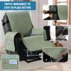 imageHVERSAILTEX 100 Waterproof Power Lift Recliner Chair Cover NonSlip Electric Reclining Cover for Recliner Chair Washable Power Lift Recliner Cover Stay in Place Ideal Furniture Protector GraySage