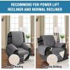 imageHVERSAILTEX 100 Waterproof Power Lift Recliner Chair Cover NonSlip Electric Reclining Cover for Recliner Chair Washable Power Lift Recliner Cover Stay in Place Ideal Furniture Protector GrayGrey