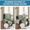 imageHVERSAILTEX 100 Waterproof Power Lift Recliner Chair Cover NonSlip Electric Reclining Cover for Recliner Chair Washable Power Lift Recliner Cover Stay in Place Ideal Furniture Protector GraySage