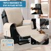 imageHVERSAILTEX 100 Waterproof Power Lift Recliner Chair Cover NonSlip Electric Reclining Cover for Recliner Chair Washable Power Lift Recliner Cover Stay in Place Ideal Furniture Protector GrayIvory