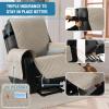 imageHVERSAILTEX 100 Waterproof Power Lift Recliner Chair Cover NonSlip Electric Reclining Cover for Recliner Chair Washable Power Lift Recliner Cover Stay in Place Ideal Furniture Protector GrayPale Oak