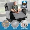 imageHVERSAILTEX 100 Waterproof Power Lift Recliner Chair Cover NonSlip Electric Reclining Cover for Recliner Chair Washable Power Lift Recliner Cover Stay in Place Ideal Furniture Protector GrayDove Gray