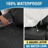 imageHVERSAILTEX 100 Waterproof Power Lift Recliner Chair Cover NonSlip Electric Reclining Cover for Recliner Chair Washable Power Lift Recliner Cover Stay in Place Ideal Furniture Protector GrayBlack