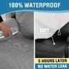 imageHVERSAILTEX 100 Waterproof Power Lift Recliner Chair Cover NonSlip Electric Reclining Cover for Recliner Chair Washable Power Lift Recliner Cover Stay in Place Ideal Furniture Protector GrayDove Gray
