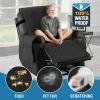imageHVERSAILTEX 100 Waterproof Power Lift Recliner Chair Cover NonSlip Electric Reclining Cover for Recliner Chair Washable Power Lift Recliner Cover Stay in Place Ideal Furniture Protector GrayBlack