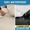 imageHVERSAILTEX 100 Waterproof Power Lift Recliner Chair Cover NonSlip Electric Reclining Cover for Recliner Chair Washable Power Lift Recliner Cover Stay in Place Ideal Furniture Protector GrayIvory