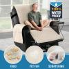 imageHVERSAILTEX 100 Waterproof Power Lift Recliner Chair Cover NonSlip Electric Reclining Cover for Recliner Chair Washable Power Lift Recliner Cover Stay in Place Ideal Furniture Protector GrayIvory