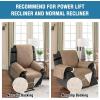 imageHVERSAILTEX 100 Waterproof Power Lift Recliner Chair Cover NonSlip Electric Reclining Cover for Recliner Chair Washable Power Lift Recliner Cover Stay in Place Ideal Furniture Protector GrayKhaki