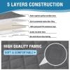 imageHVERSAILTEX 100 Waterproof Recliner Cover 1Piece Recliner Sofa Cover for 3 Cushion Couch Furniture Protector Cover with Non Slip Backing and Strap for Kids Dogs Pets3 Seater Rocket GrayRocket Gray
