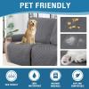 imageHVERSAILTEX 100 Waterproof Recliner Cover 1Piece Recliner Sofa Cover for 3 Cushion Couch Furniture Protector Cover with Non Slip Backing and Strap for Kids Dogs Pets3 Seater Rocket GrayRocket Gray