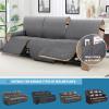 imageHVERSAILTEX 100 Waterproof Recliner Cover 1Piece Recliner Sofa Cover for 3 Cushion Couch Furniture Protector Cover with Non Slip Backing and Strap for Kids Dogs Pets3 Seater Rocket GrayRocket Gray