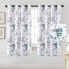 imageHVERSAILTEX Blackout Curtains for Living Room Darkening Thermal Insulated Panels 84 Inch Long Light Blocking Grommet CurtainsDrapes 2 Panels Vintage Classical Floral Printing Bluestone and TaupeGreyTeal